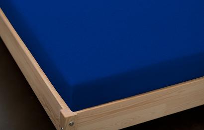 Prześcieradło jersey z gumką 160x200 chabrowy