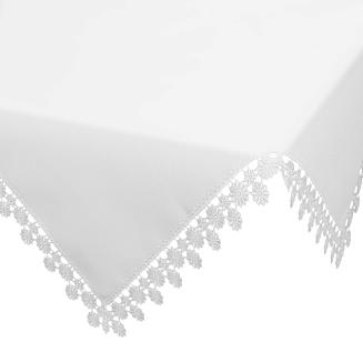 Obrus dekoracyjny LAURA 85x85 Eurofirany biały
