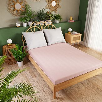 Prześcieradło jersey z gumką 120x200 DREAMY PREMIUM różowe