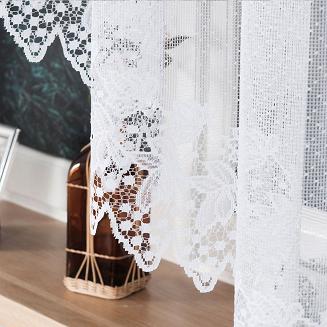 Firanka żakardowa gotowa na żabki HERNANI 310x160 biała