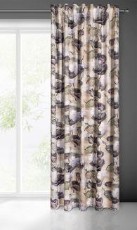 Zasłona gotowa na taśmie LOTOS 140x270 Eurofirany beżowy