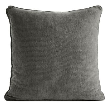 Poszewka dekoracyjna VANI 45x45 Eurofirany stalowa przytulna szenilowa