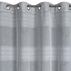 Zasłona gotowa na przelotkach AGATA 140x250 Eurofirany srebrny