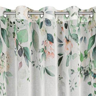 Zasłona gotowa na przelotkach NIKI 350x250 Eurofirany biały