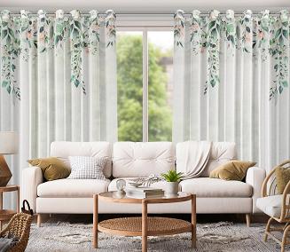 Zasłona gotowa na przelotkach NIKI 350x250 Eurofirany biały