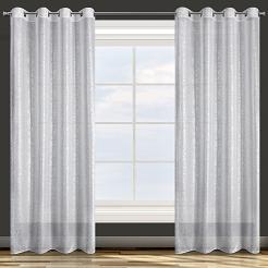 Zasłona gotowa na przelotkach MILY 140x250 Design91 biały
