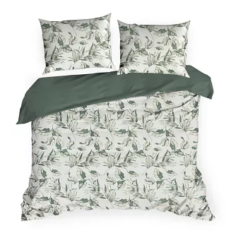 Pościel bawełniana DONNA 220x200 Design91 zielony