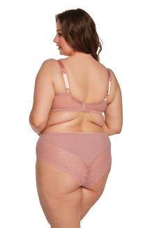 Biustonosz z koronką Semi-Soft Clea MAXI 1235 półusztywniany różowy