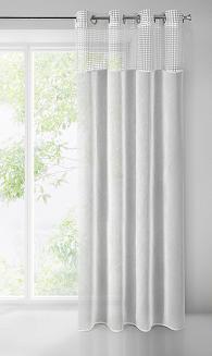 Firana gotowa na przelotkach GRACE 140x250 Eurofirany biały