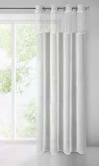 Firana gotowa na przelotkach GRACE 140x250 Eurofirany biały