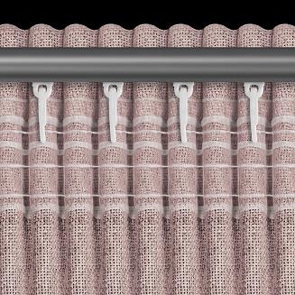 Zasłona gotowa na taśmie JULA2 140x270 Eurofirany pudrowy