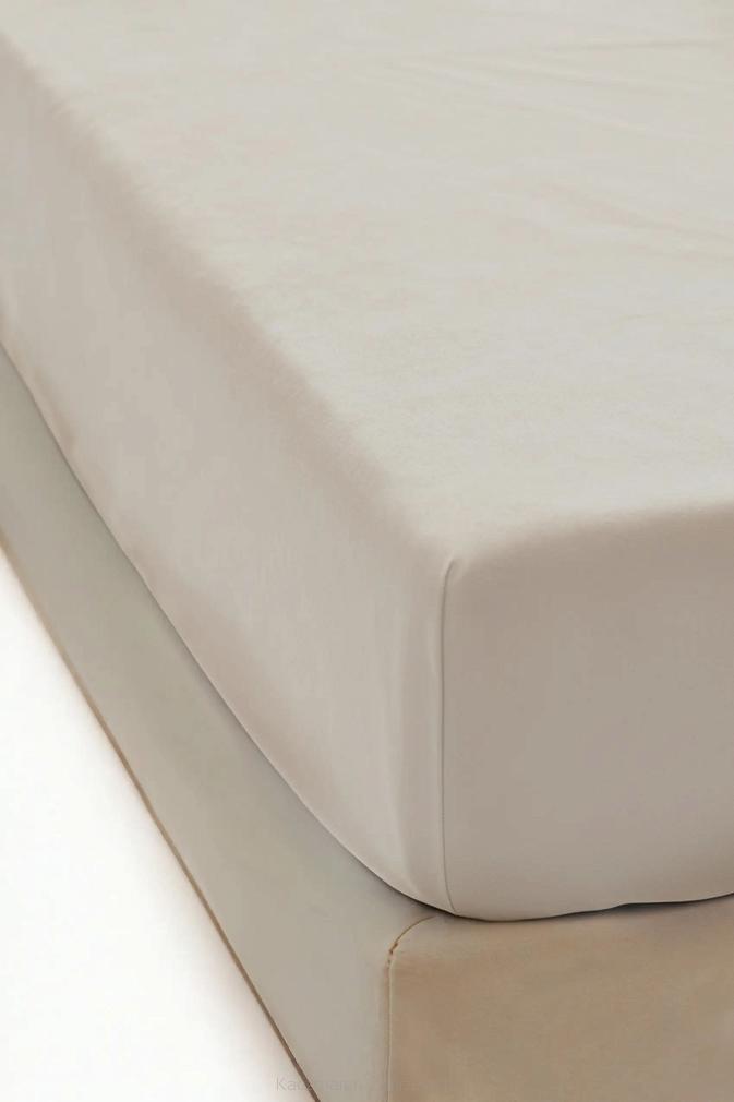 Prześcieradło polarowe z gumką MIŚ Fluffy 140x200 mikrofibra beżowe