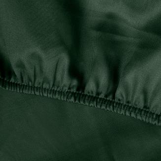 Prześcieradło satynowe z gumką NOVA3 140x200 Eurofirany butelkowy zielony