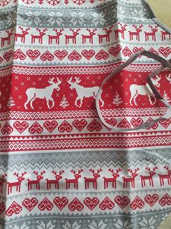 Fartuch kuchenny świąteczny wzór norweski