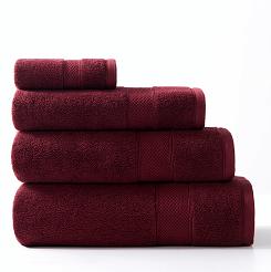 Ręcznik bawełniany Leo 50x90 bordowy