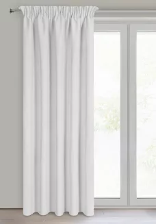 Zasłona gotowa na taśmie SUZAN 135x270 Eurofirany srebrny