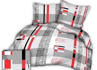 Pościel z kory 160x200 wzór czerwone klawisze