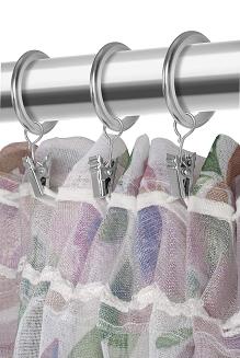 Zasłona gotowa na tasmie MANSION 140x250 biała pudrowa granatowa róże