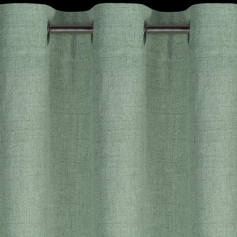 Zasłona gotowa na przelotkach LINDA 140x250 Eurofirany zielony