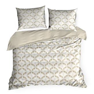 Pościel satynowa SPRING103 220x200 Eurofirany ciemnobeżowy