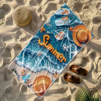 Ręcznik plażowy 100x180 lato na plaży