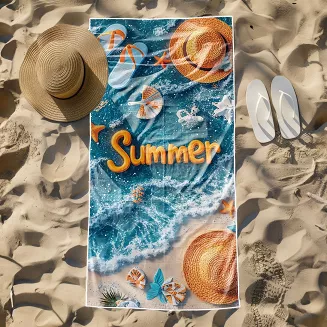 Ręcznik plażowy 100x180 lato na plaży