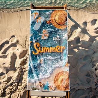 Ręcznik plażowy 100x180 lato na plaży