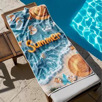 Ręcznik plażowy 100x180 lato na plaży