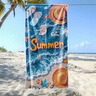 Ręcznik plażowy 100x180 lato na plaży