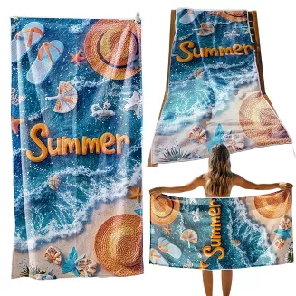 Ręcznik plażowy 100x180 lato na plaży