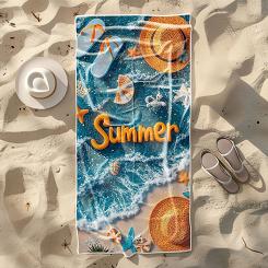 Ręcznik plażowy 100x180 lato na plaży