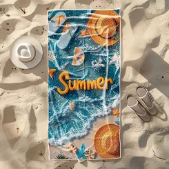 Ręcznik plażowy 100x180 lato na plaży