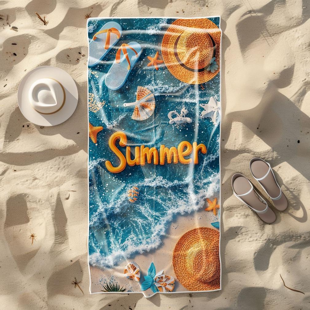 Ręcznik plażowy 100x180 lato na plaży