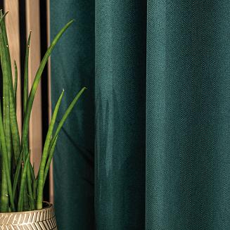 Zasłona gotowa na przelotkach JODEŁKA 140x250 butelkowa