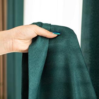 Zasłona gotowa na przelotkach JODEŁKA 140x250 butelkowa