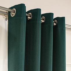 Zasłona gotowa na przelotkach JODEŁKA 140x250 butelkowa