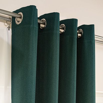 Zasłona gotowa na przelotkach JODEŁKA 140x250 butelkowa