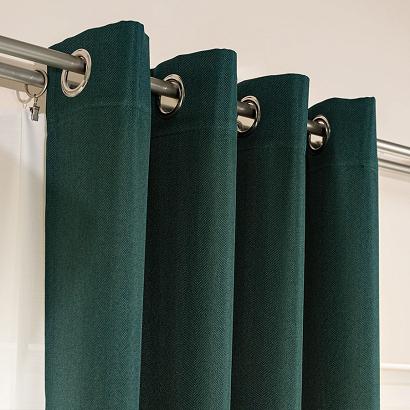 Zasłona gotowa na przelotkach JODEŁKA 140x250 butelkowa