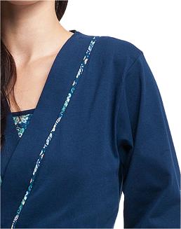 Szlafrok damski LUNA kod 364 granatowy