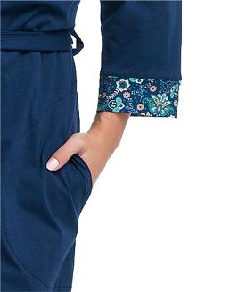 Szlafrok damski LUNA kod 364 granatowy