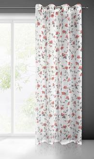 Firana gotowa na przelotkach JENNY 140x250 Eurofirany biały