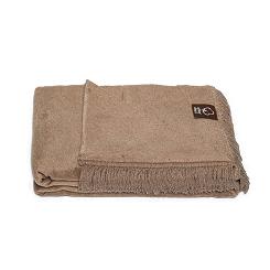 Koc bawełniano-akrylowy 150x200 sepia