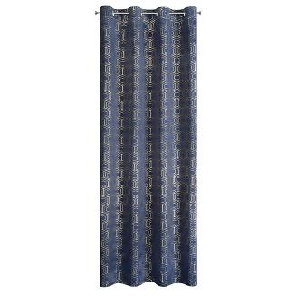 Zasłona gotowa na przelotkach KAJA 135x250 Eurofirany granatowy