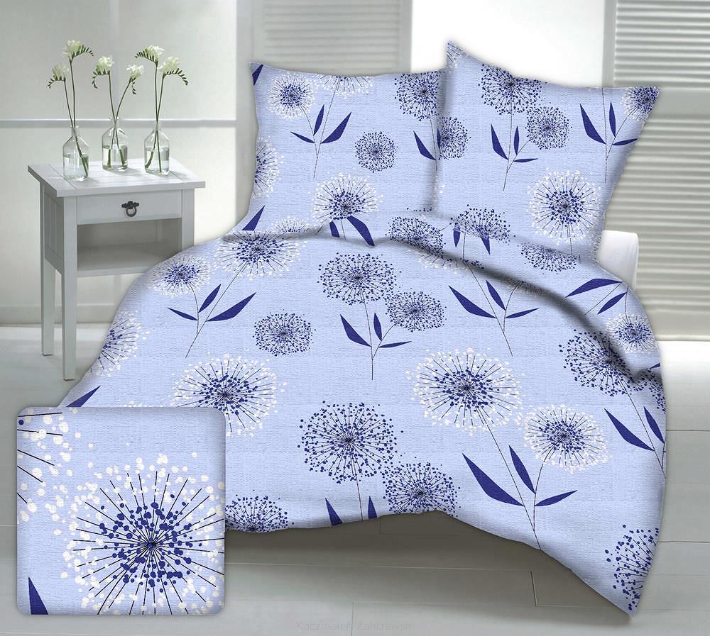 Pościel z kory 200x220 wzór dmuchawce na błękicie