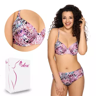 Strój kąpielowy góra biustonosz full cup SK 145 różowy panterka