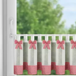 Firana gotowa na szelkach POLINA 150x40 Eurofirany biały