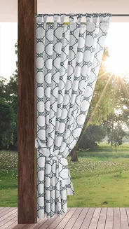 Zasłona gotowa na szelkach GARDEN 155x220 Eurofirany biały
