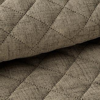 Narzuta dekoracyjna LEN ciemnobeżowy