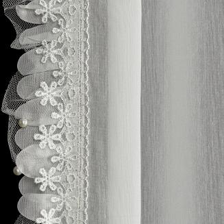 Firana gotowa na taśmie ELENA Eurofirany biały
