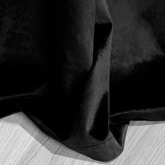 Czarna Zasłona Welurowa 140x250 Velvet Soft